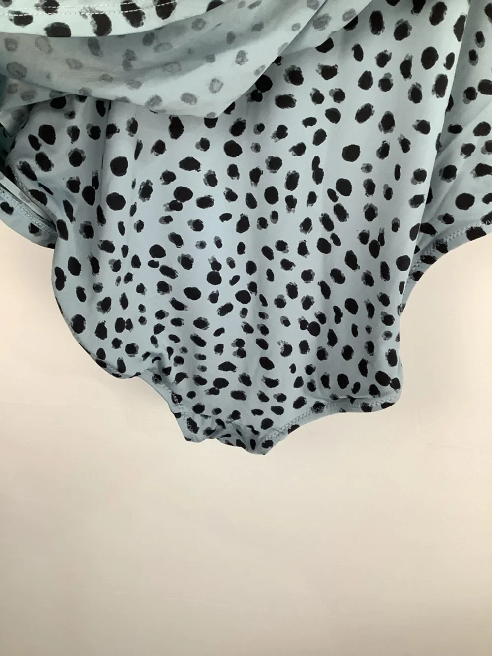 Garnet Hill Boheme Polka Dot Swim Dress One Piece Swimsuit‎ womens size 10